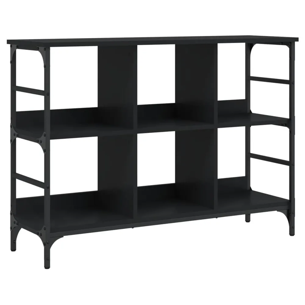 Credenza Nera 102x32x73,5 cm Legno Multistrato