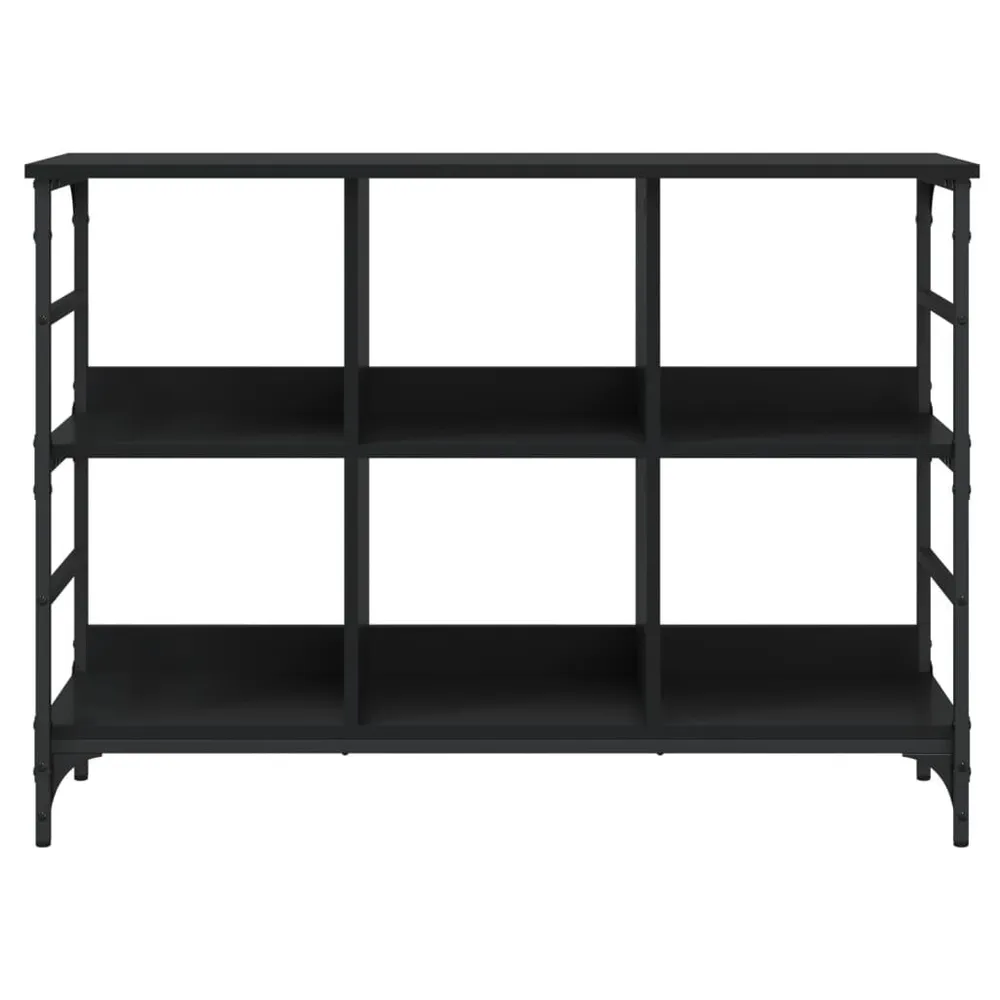 Credenza Nera 102x32x73,5 cm Legno Multistrato
