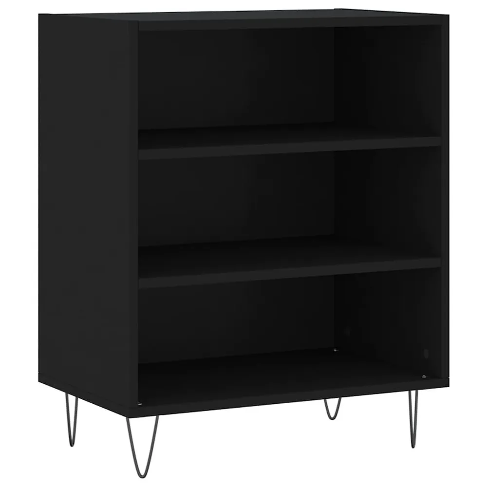 Credenza Nera 57x35x70 cm Legno Multistrato