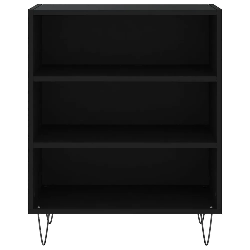 Credenza Nera 57x35x70 cm Legno Multistrato
