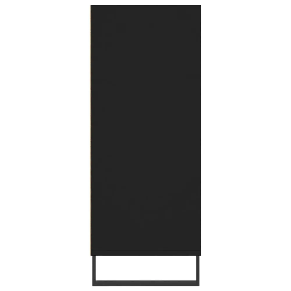 Credenza Nera 57x35x90 cm Legno Multistrato