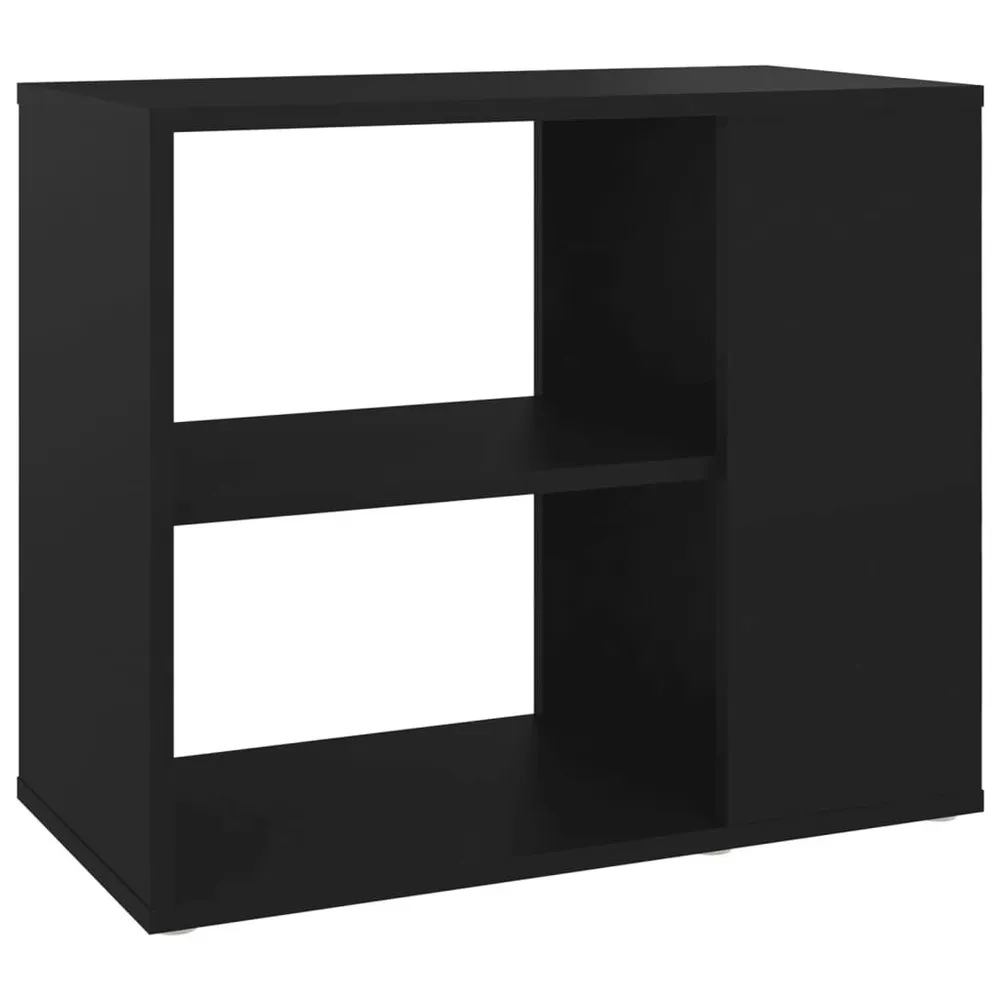 Credenza Nera 60x30x50 cm Legno Multistrato