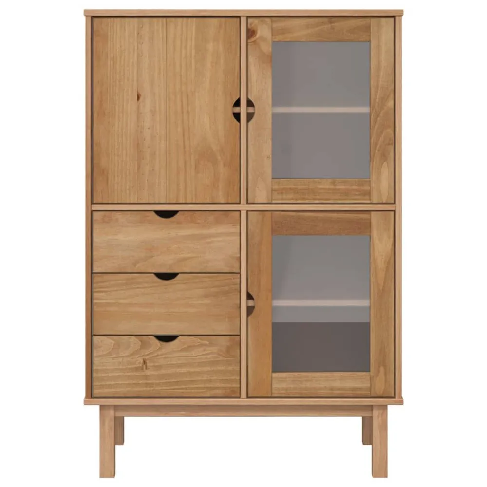 Credenza OTTA 85x43x125 cm Legno Massello di Pino