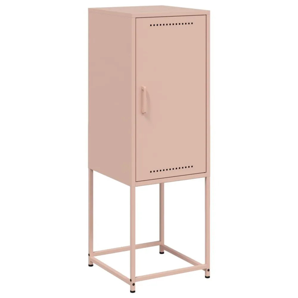 Credenza Rosa 36x39x107 cm Acciaio Noce Naturale