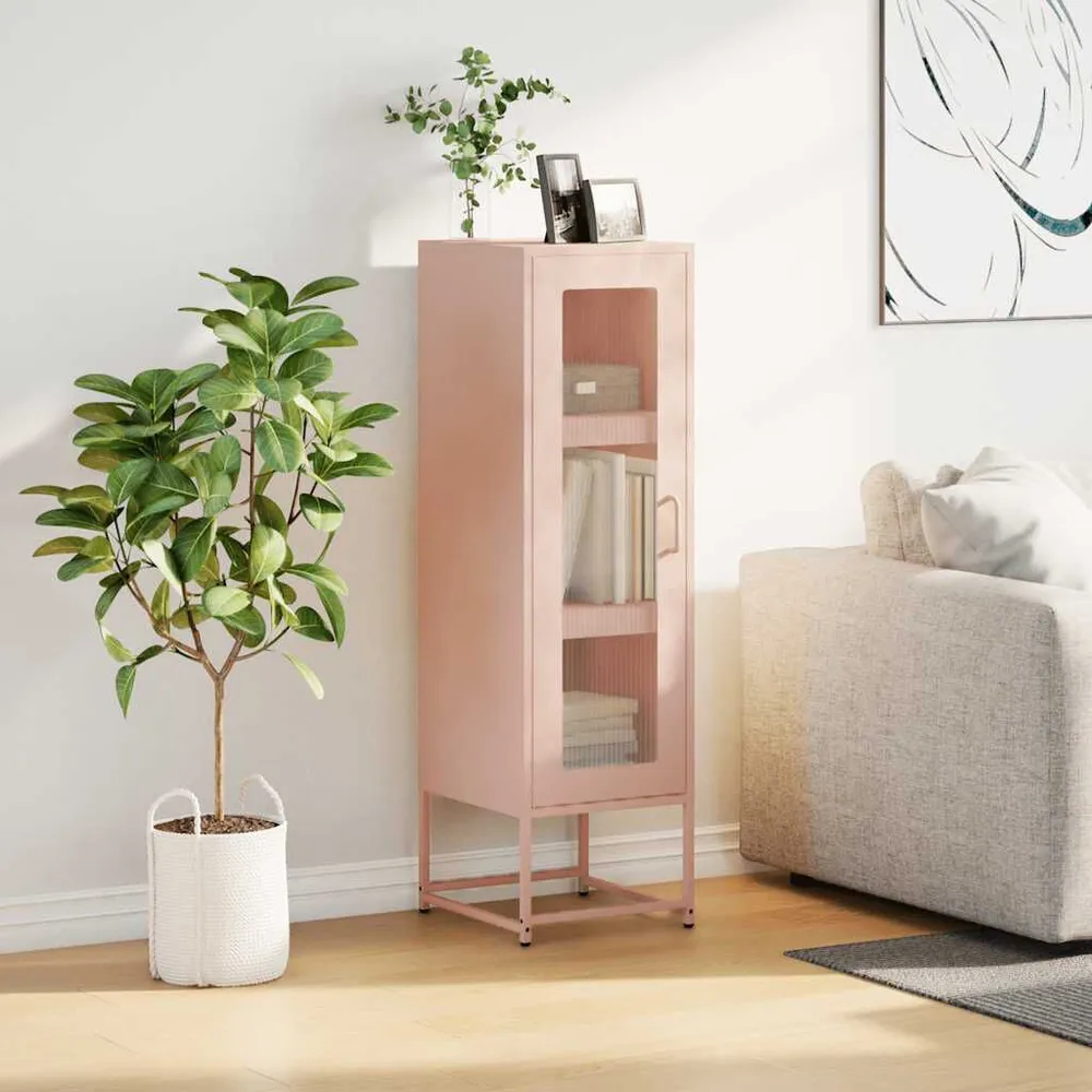 Credenza Rosa 36x39x123 cm Acciaio Laminato Gelido