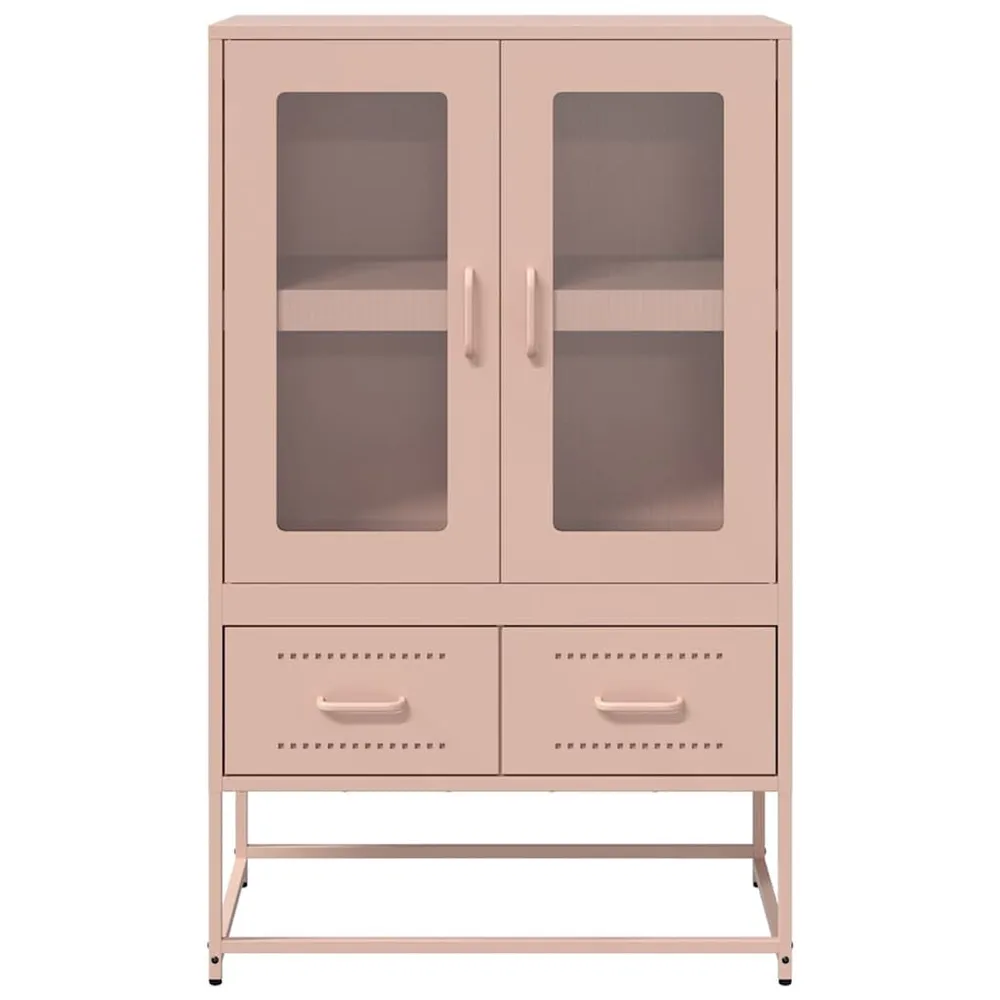 Credenza Rosa 68x39x111,5 cm Acciaio