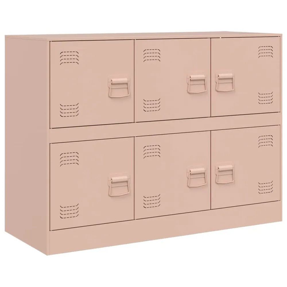 Credenza Rosa 99x39x73 cm Acciaio