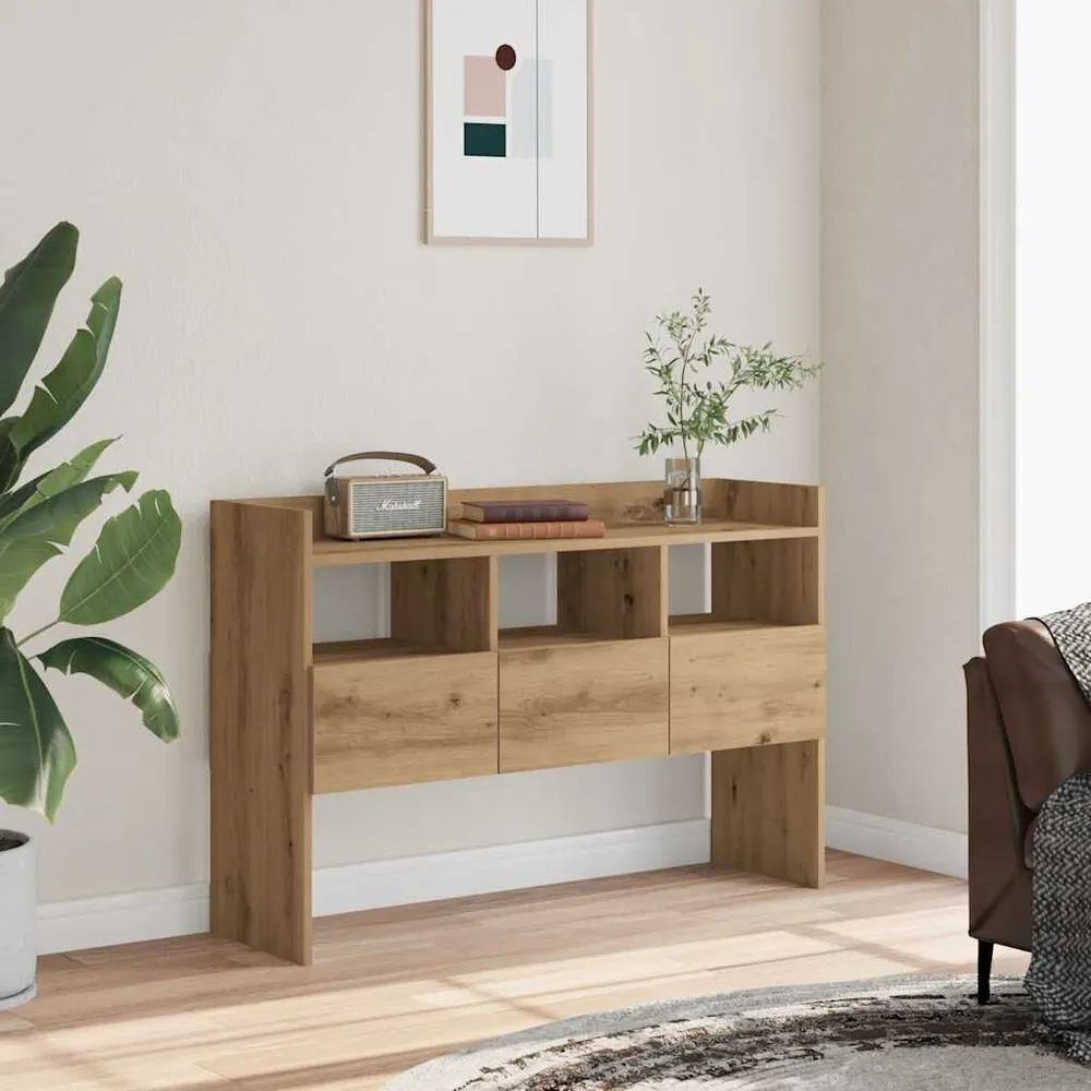 Credenza Rovere Artigianale 105x30x70 cm Legno Multistrato