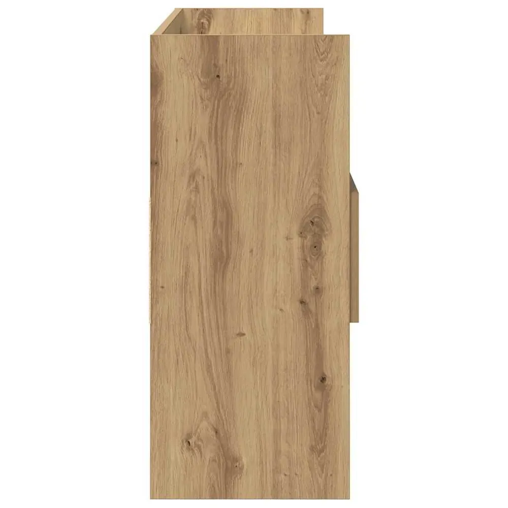 Credenza Rovere Artigianale 105x30x70 cm Legno Multistrato