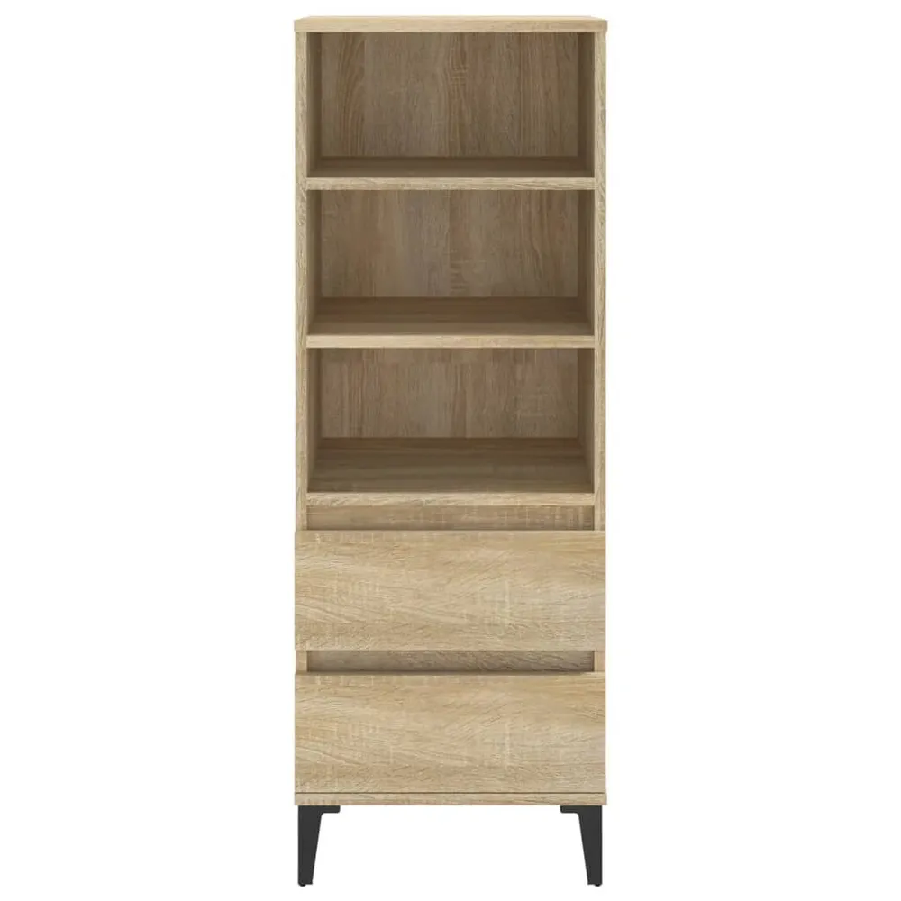 Credenza Rovere Sonoma 40x36x110 cm Legno Multistrato