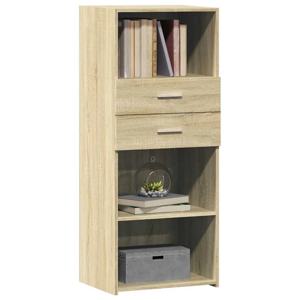 Credenza Rovere Sonoma 50x42,5x124 cm Legno Multistrato