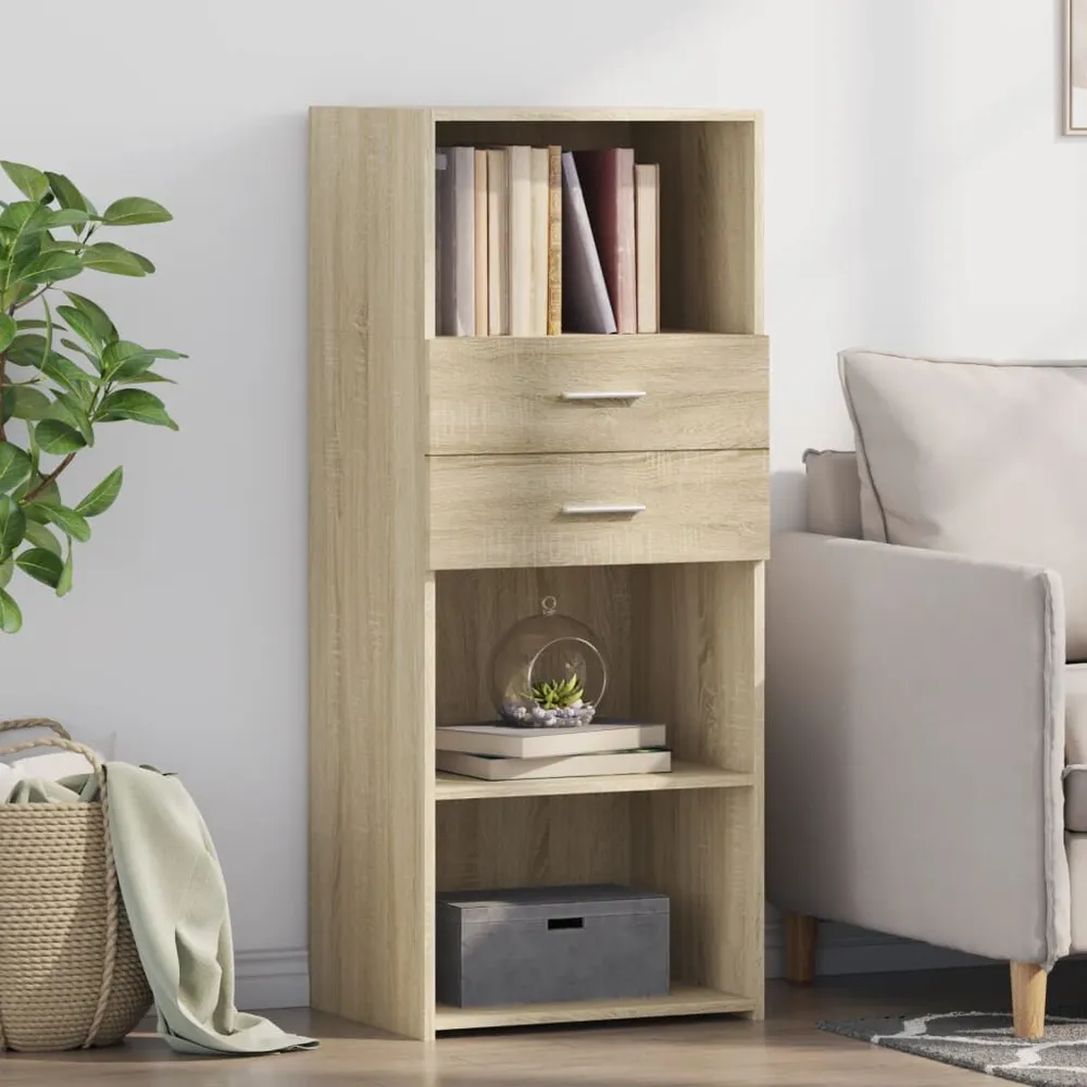 Credenza Rovere Sonoma 50x42,5x124 cm Legno Multistrato