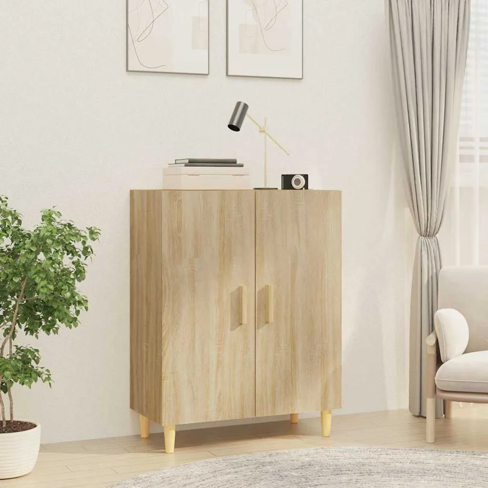 Credenza Rovere Sonoma 70x34x90 cm Legno Multistrato
