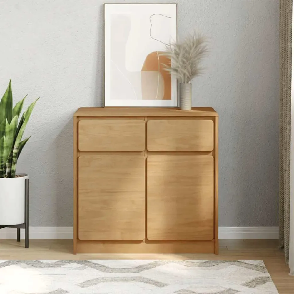 Credenza SAUDA 80x43x75,5 cm Legno Massello di Pino