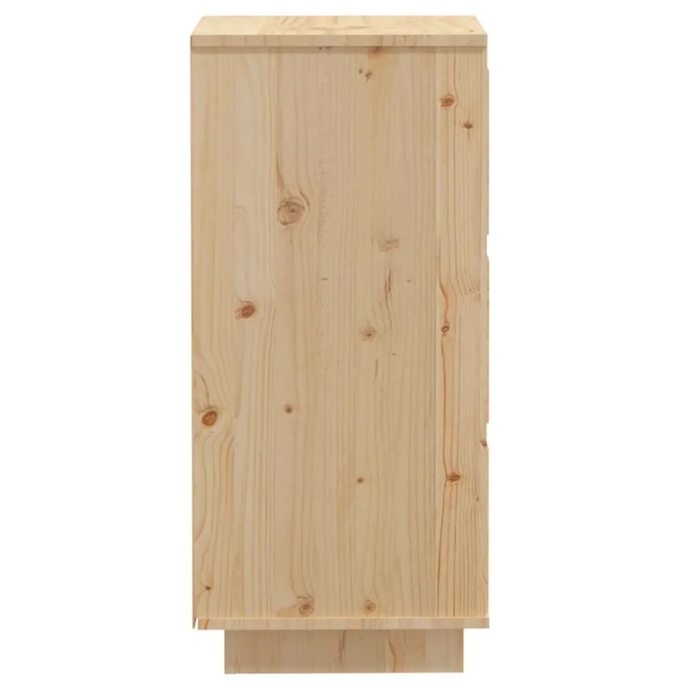 Credenze 2 pz 32x34x75 cm Legno Massello di Pino