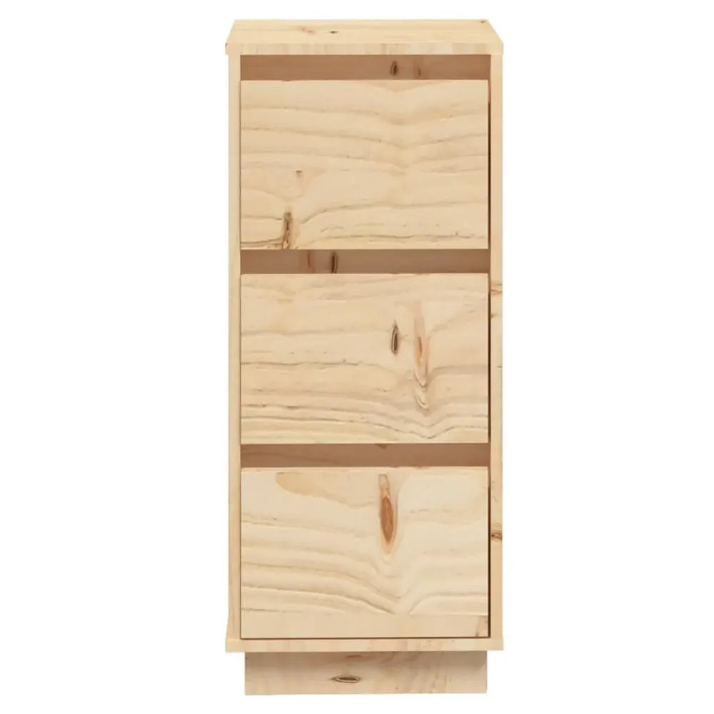 Credenze 2 pz 32x34x75 cm Legno Massello di Pino