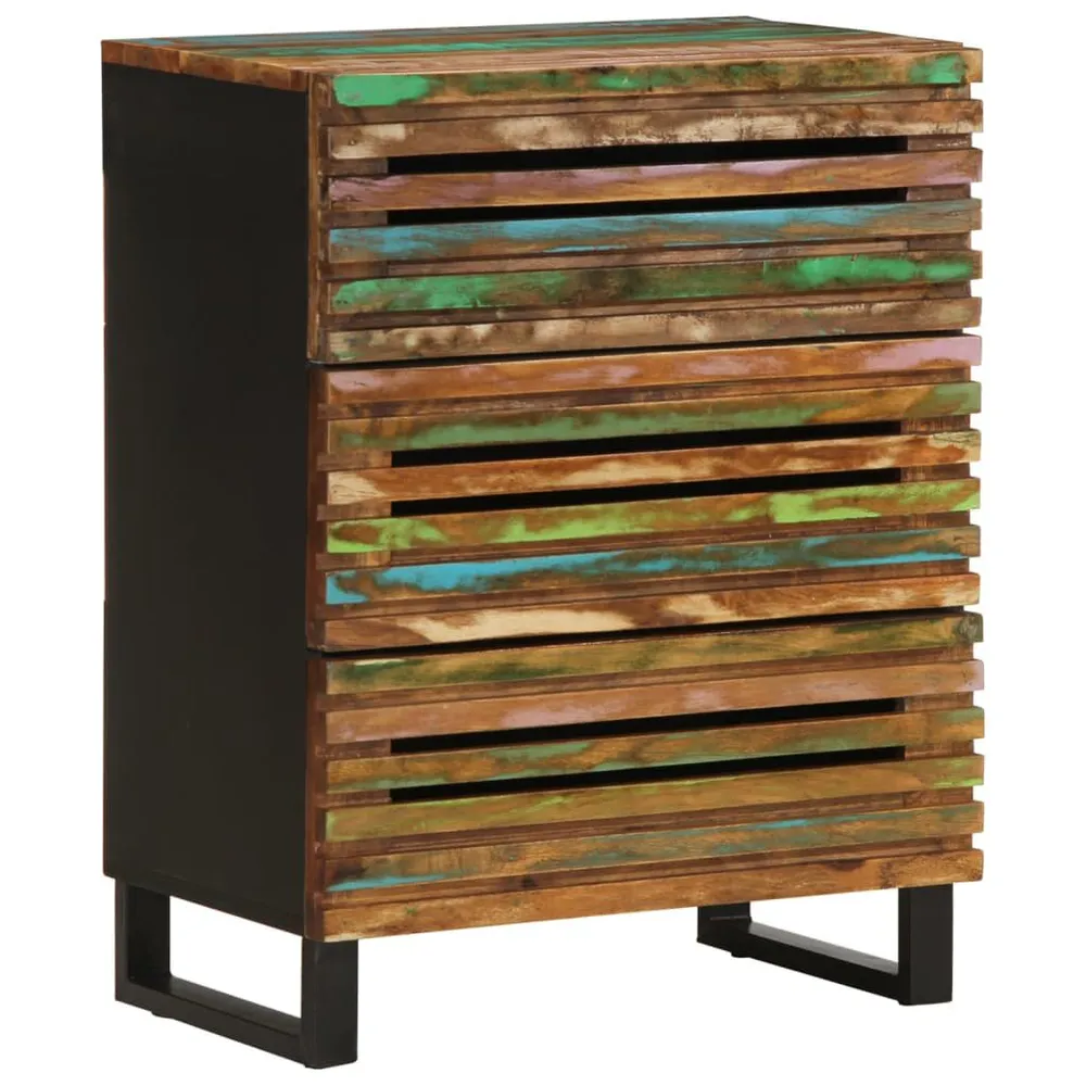 Credenze 2 pz 60x34x75 cm Legno Massello di Acacia