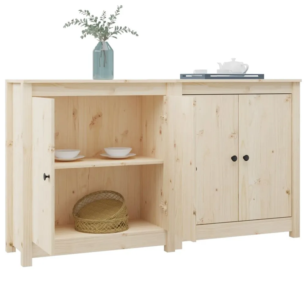 Credenze 2 pz 70x35x80 cm Legno Massello di Pino