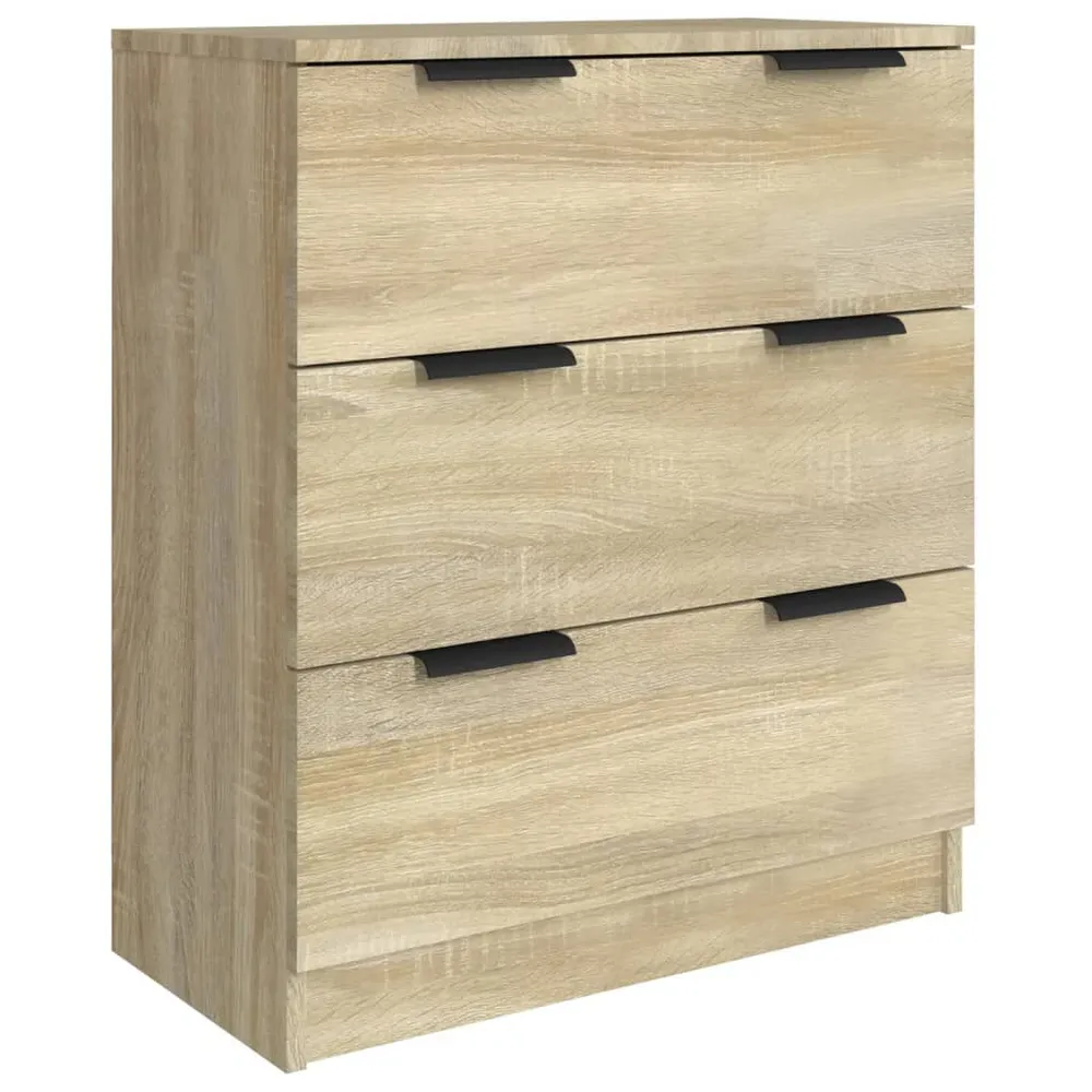 Credenze 3 pz Rovere Sonoma Legno Multistrato Design Industriale