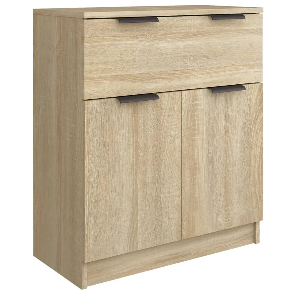 Credenze 3 pz Rovere Sonoma Legno Multistrato Design Industriale