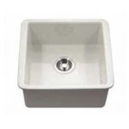 Hamat - CHE-1717BU-MZ - Undermount Fireclay Bar Sink, Marble con Ante Vetro