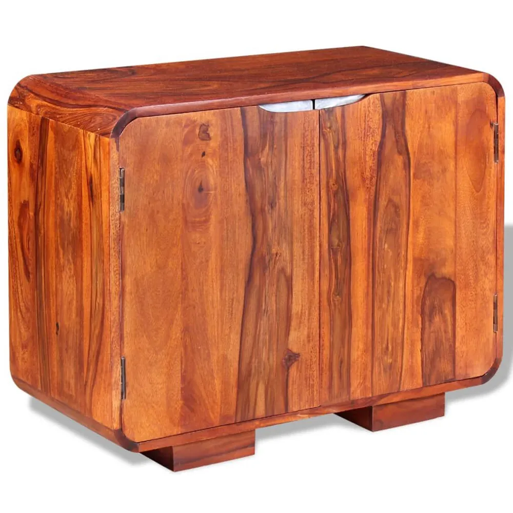 Isola Cucina Credenza Legno Massello di Sheesham 75x35x60 cm