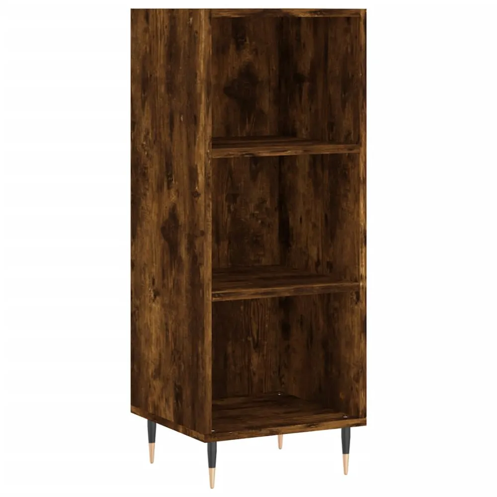Isola Cucina Credenza Rovere Fumo 34,5x32,5x90 cm Legno Multistrato