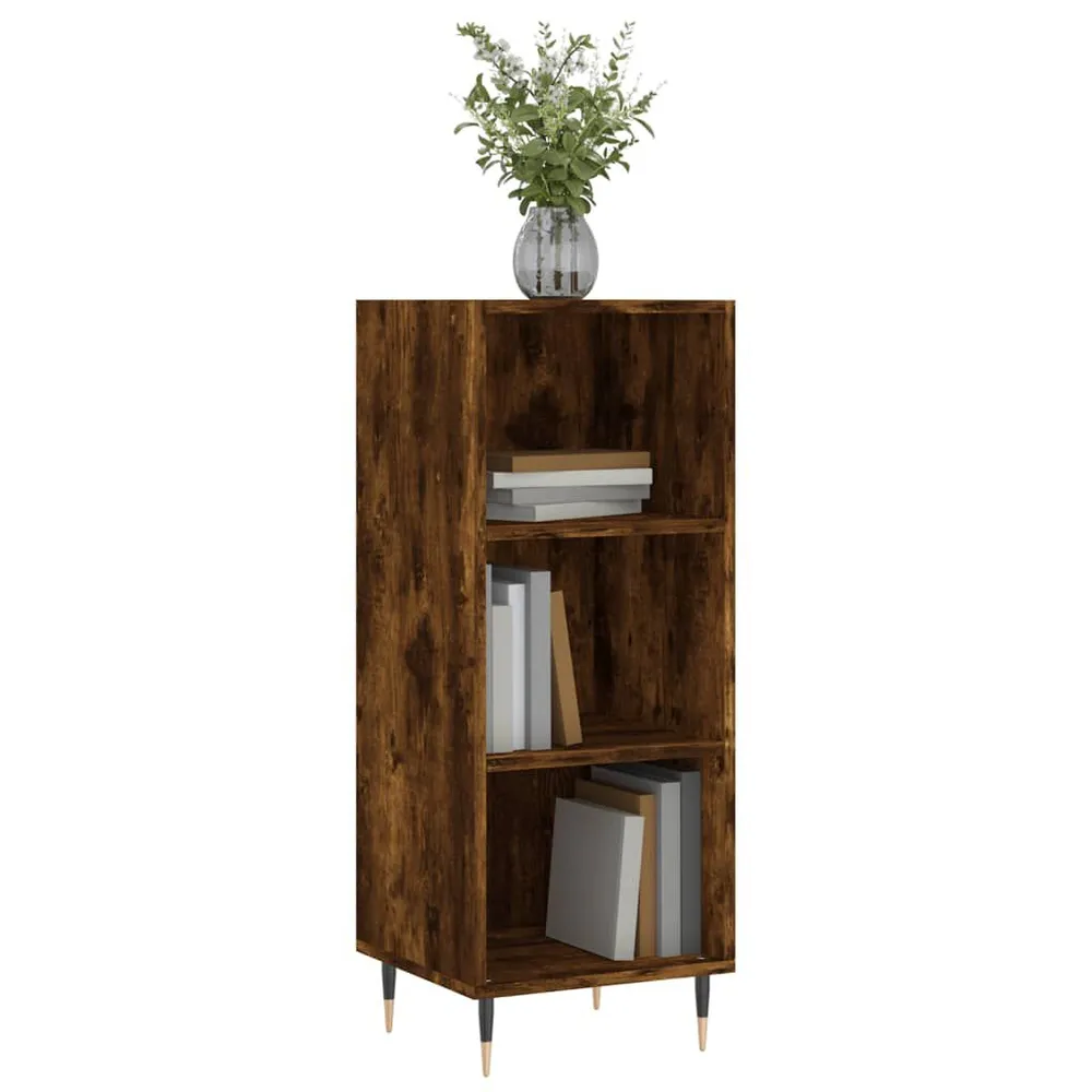 Isola Cucina Credenza Rovere Fumo 34,5x32,5x90 cm Legno Multistrato