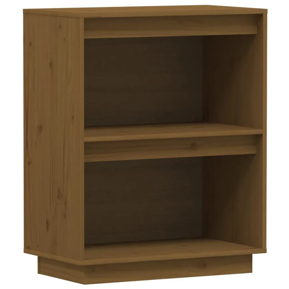 Mobile Consolle Ambrato 60x34x75 cm Legno Massello di Pino