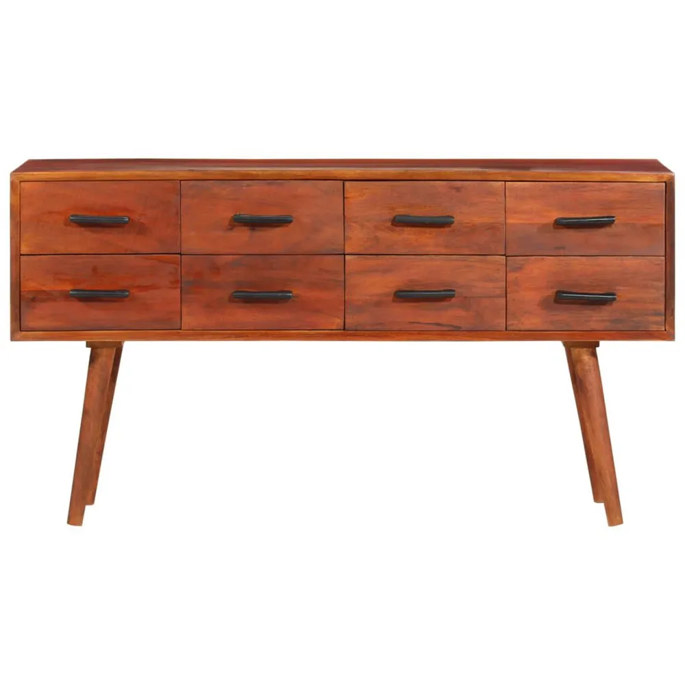 Panchetta con Contenitore Credenza 110x30x59 cm Legno Massello di Mango