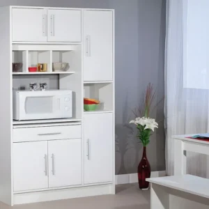 Panchetta con Contenitore Credenza da cucina MADY - 5 ante e 1 cassetto - Bianco
