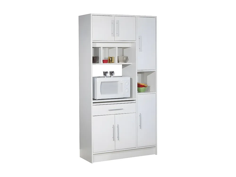 Panchetta con Contenitore Credenza da cucina MADY - 5 ante e 1 cassetto - Bianco