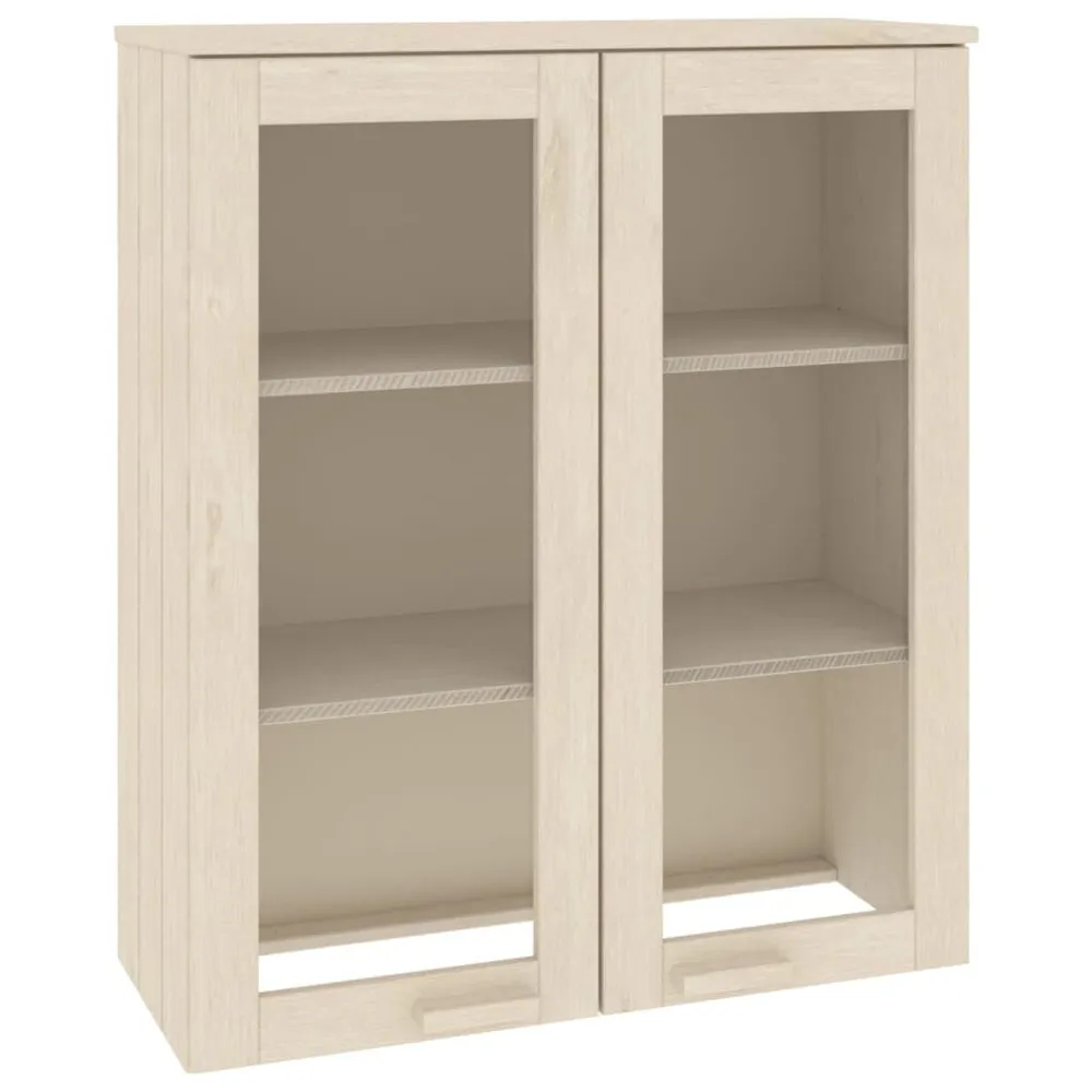Piano Credenza HAMAR ambra 85x35x100 cm Legno Massello di Pino Antimacchia e Graffi