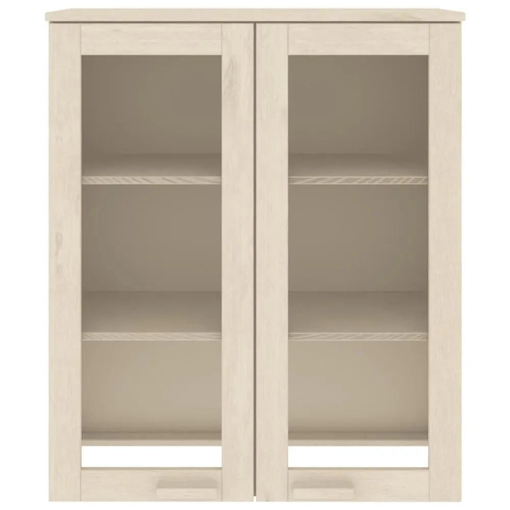 Piano Credenza HAMAR ambra 85x35x100 cm Legno Massello di Pino Antimacchia e Graffi