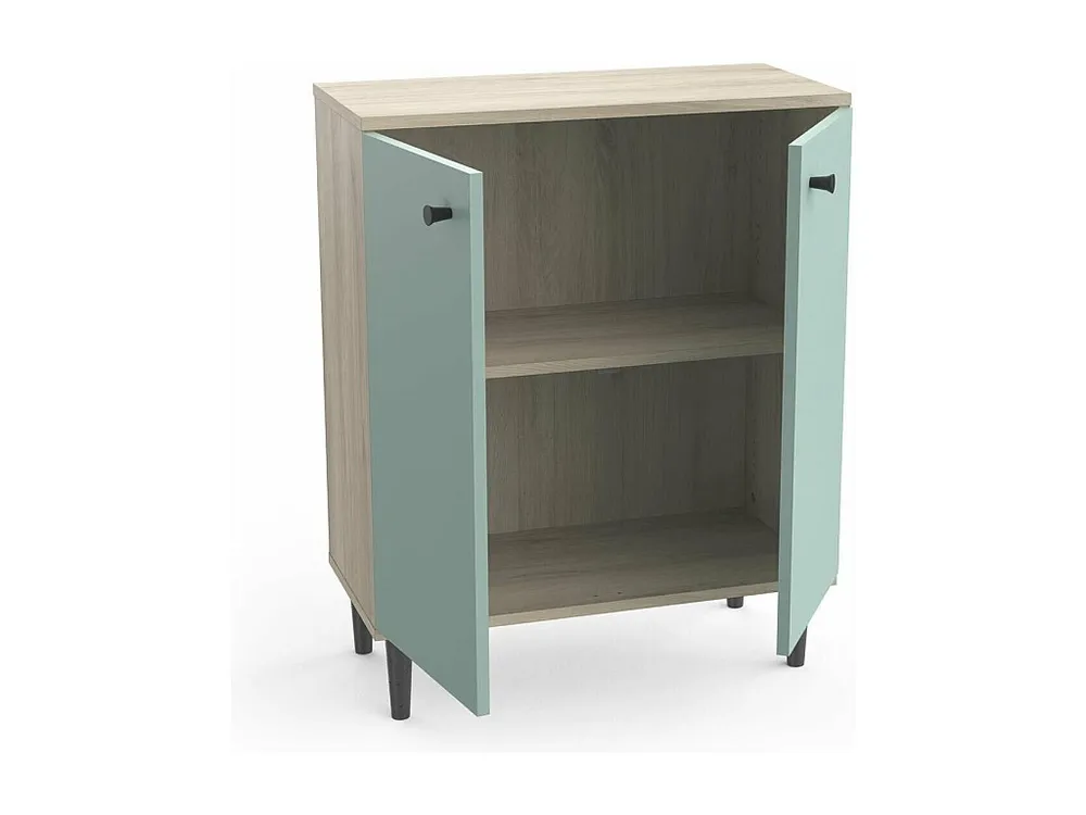 Piccola credenza 2 ante L 61 cm Facile Montaggio