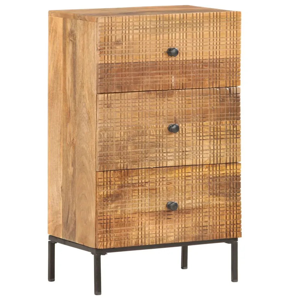 Premium Legno Massello Credenza 45x30x75 cm Legno Massello di Mango