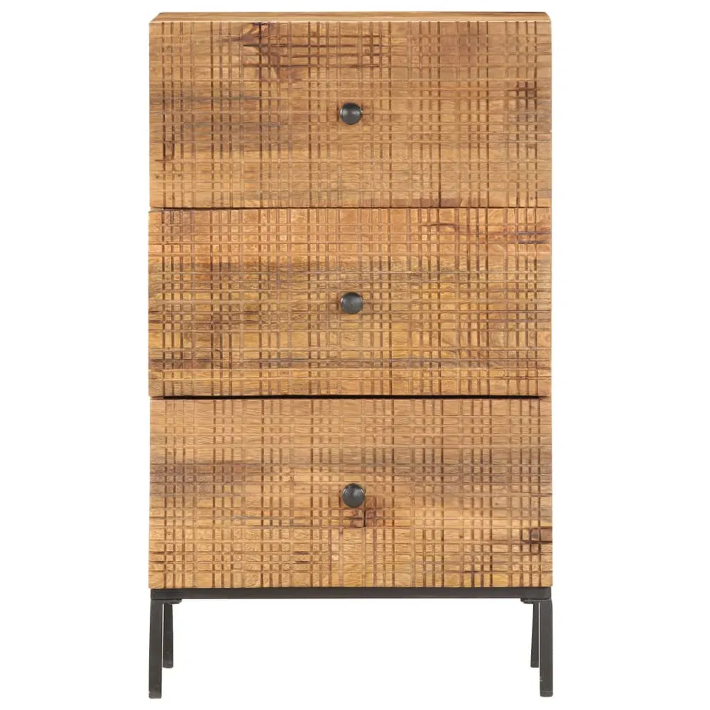 Premium Legno Massello Credenza 45x30x75 cm Legno Massello di Mango