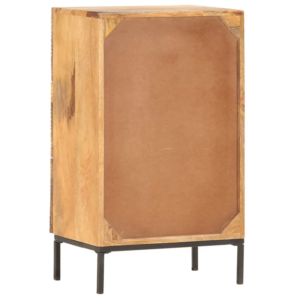 Premium Legno Massello Credenza 45x30x75 cm Legno Massello di Mango