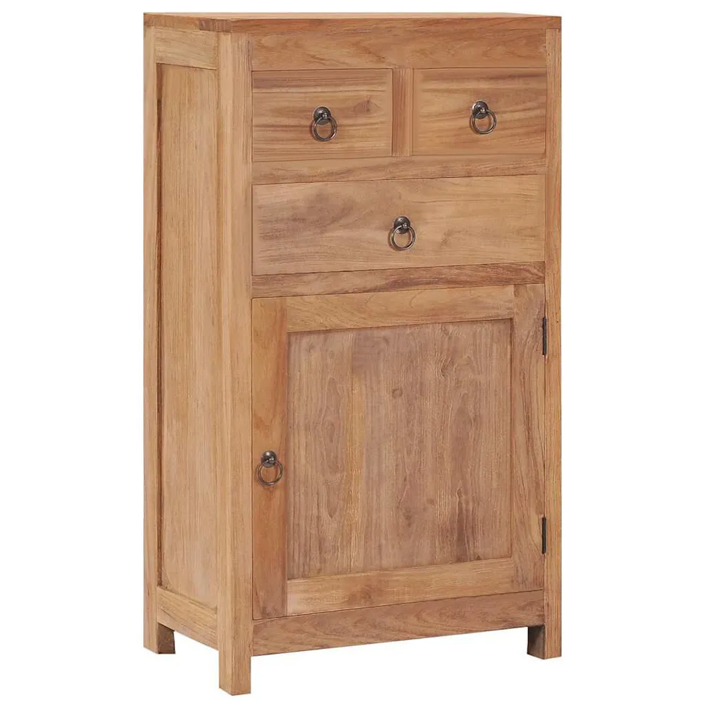 Premium Legno Massello Credenza 50x30x90 cm Legno Massello di Teak