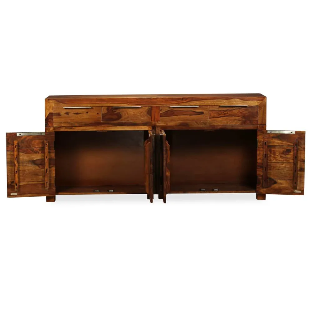 Premium Legno Massello Credenza Legno Massello di Sheesham 160x35x75 cm