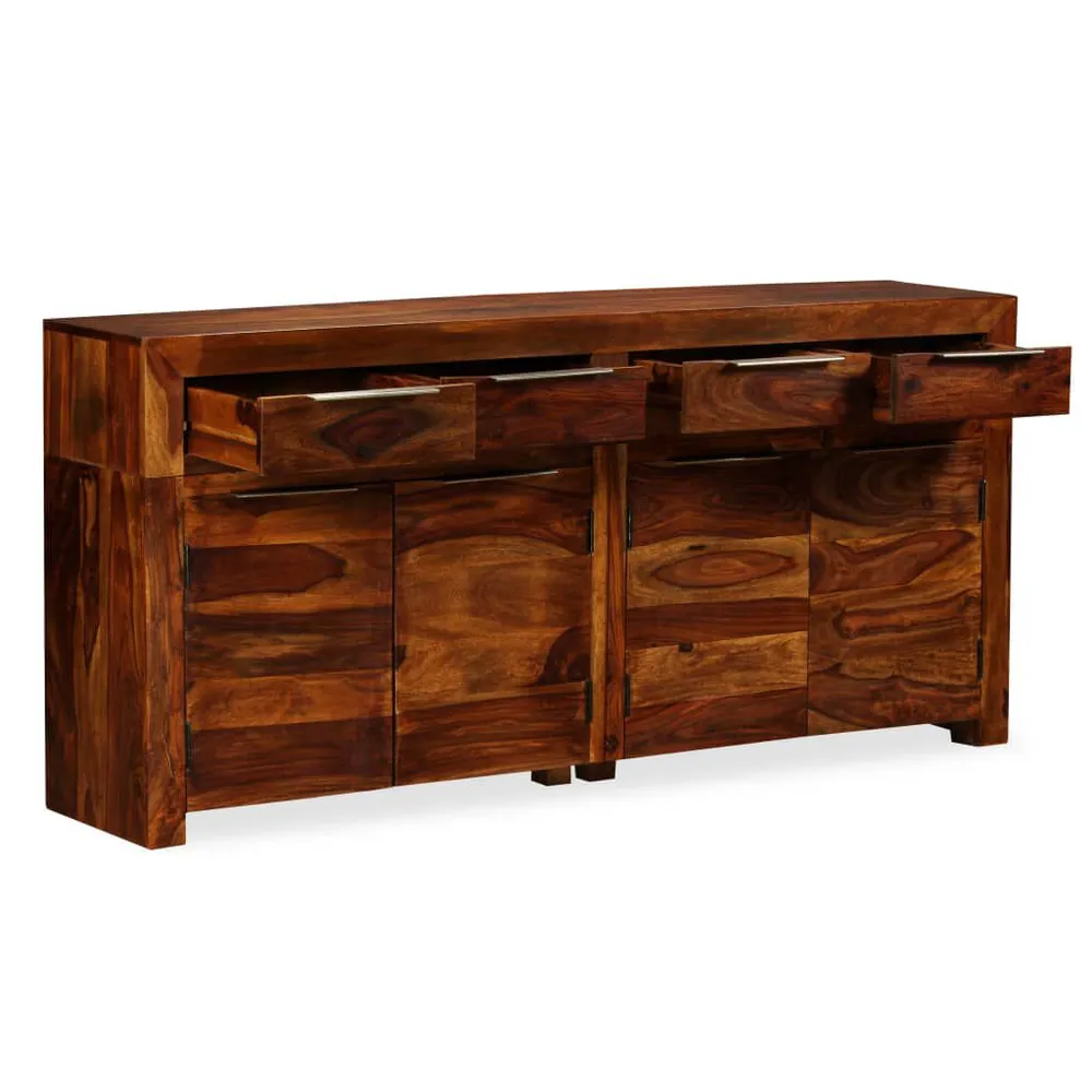 Premium Legno Massello Credenza Legno Massello di Sheesham 160x35x75 cm