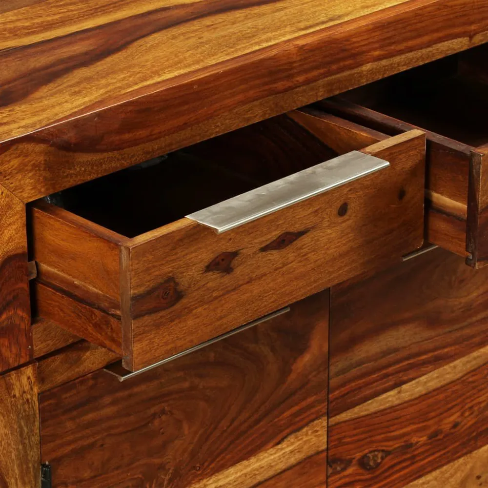 Premium Legno Massello Credenza Legno Massello di Sheesham 160x35x75 cm