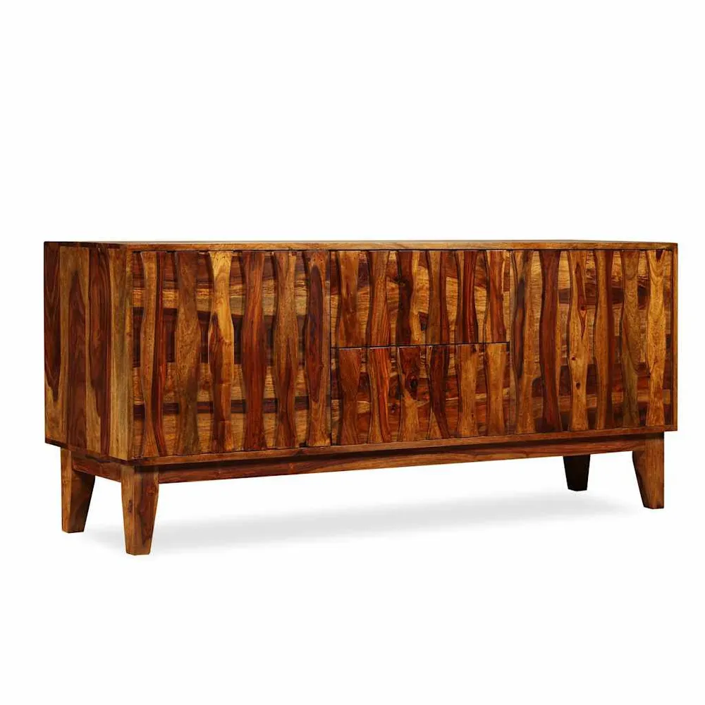 Premium Legno Massello Credenza Legno Massello di Sheesham 160x45x70 cm