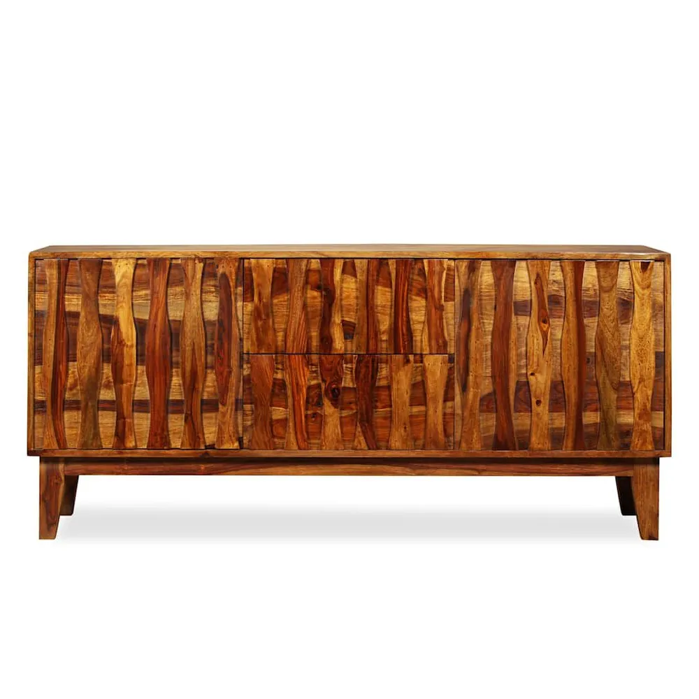 Premium Legno Massello Credenza Legno Massello di Sheesham 160x45x70 cm