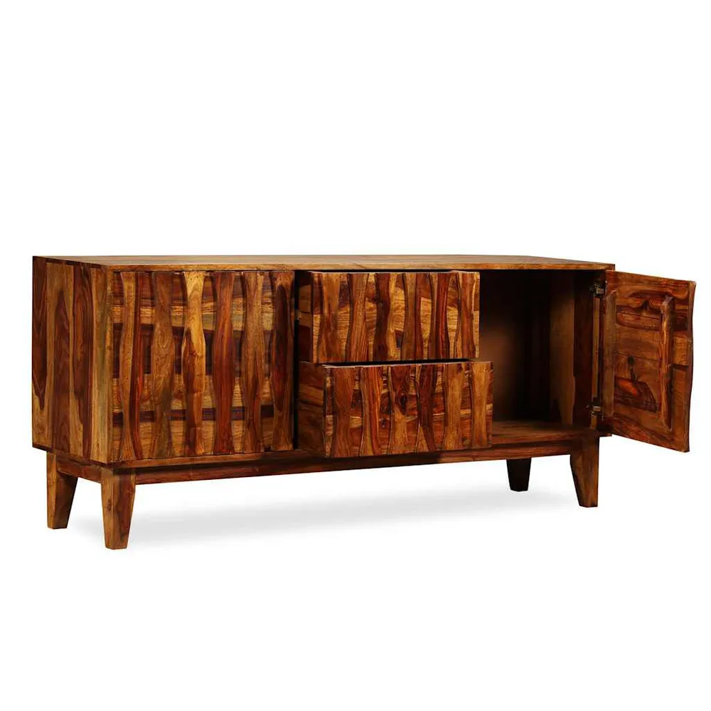 Premium Legno Massello Credenza Legno Massello di Sheesham 160x45x70 cm