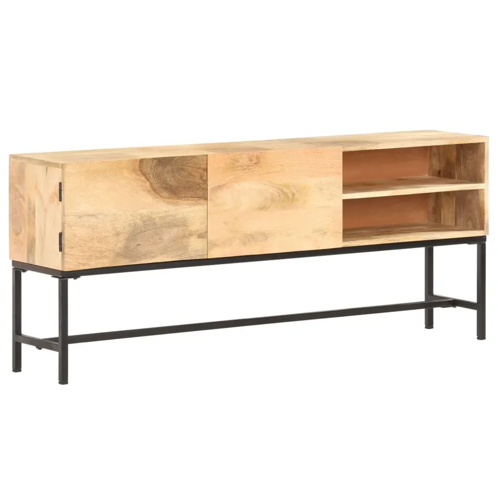 Set Sala da Pranzo Credenza 145x30x60 cm Legno Massello di Mango