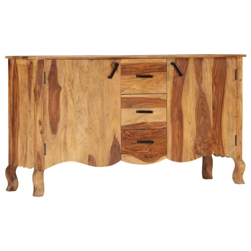 Set Sala da Pranzo Credenza 145x40x80 cm Legno Massello