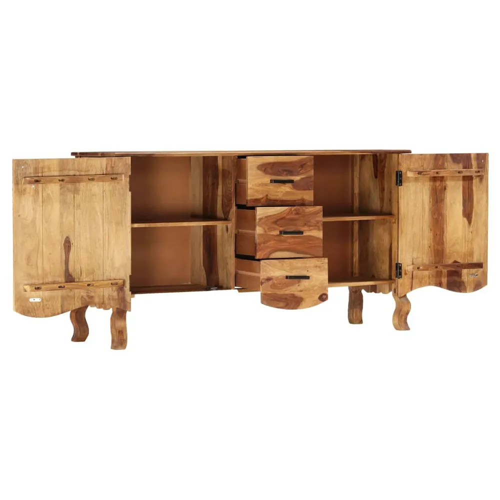 Set Sala da Pranzo Credenza 145x40x80 cm Legno Massello