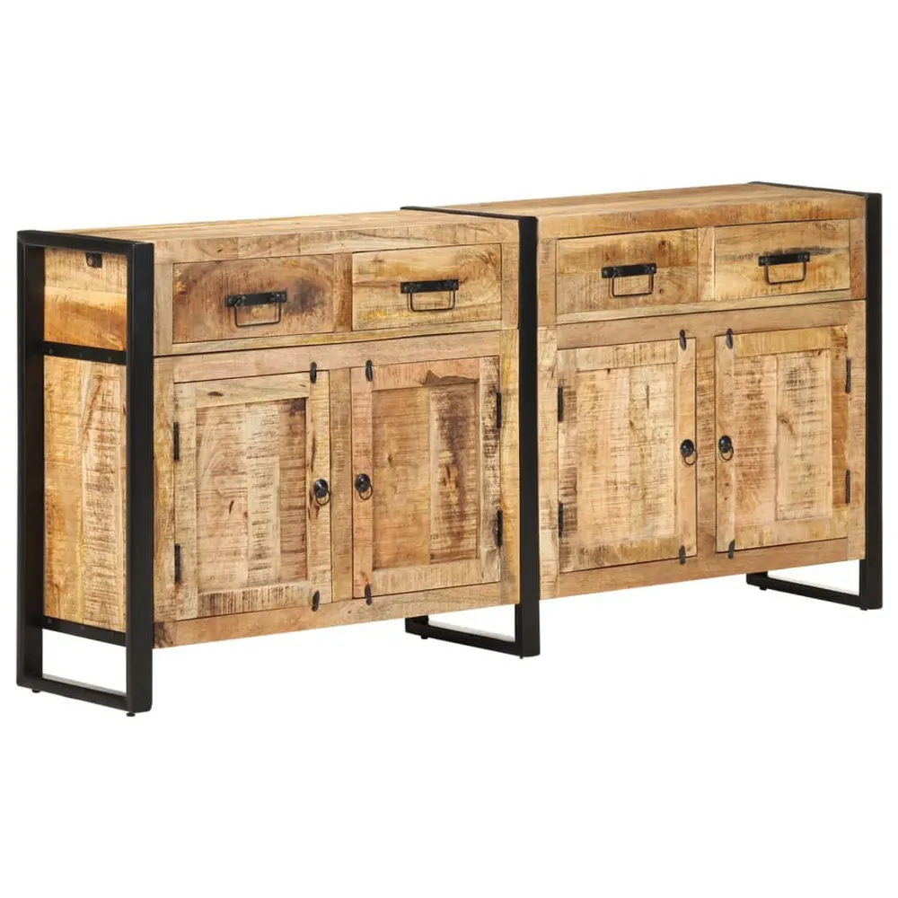 Tavolo Allungabile Credenza 172x35x80 cm Legno Massello di Mango