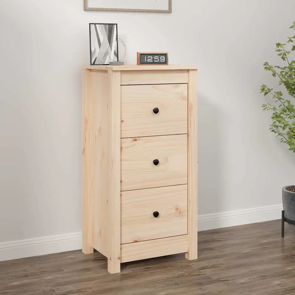 Tavolo Allungabile Credenza 40x35x80 cm Legno Massello di Pino